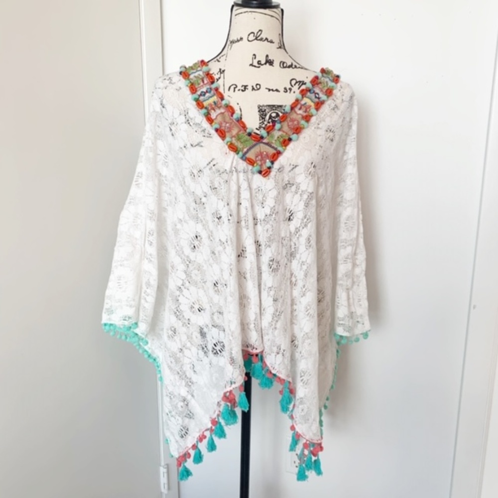 NWT Antica Sartotia Boho Lace Dress/Tunic/Coverup - Picture 3 of 6
